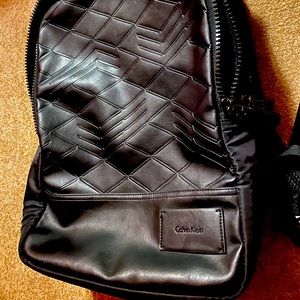 Calvin Klein leather backpack